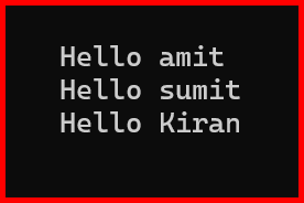 Picture showing the output of default function argument in python when number of parameters in unknown